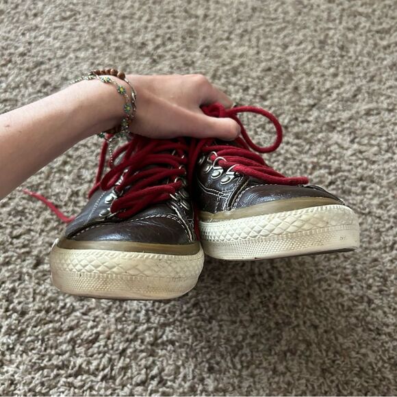 Converse Chuck Taylor Brown Leather Hiker High Top Sneakers Size 10 - Picture 3 of 10